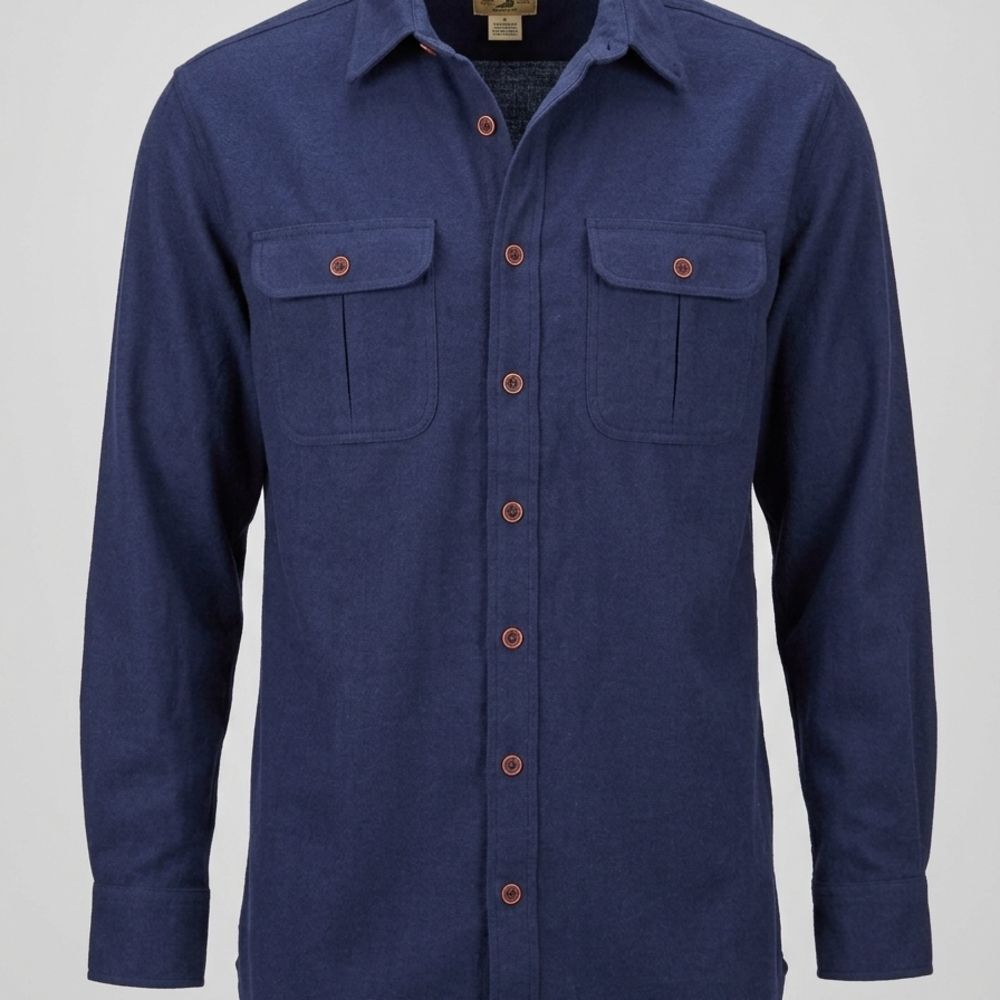 NWT RedHead Dark Blue Casual Button Down Shirt Cabelas Large Tall